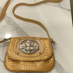 Kathy Van Zealand Shoulder bag gold faux leather